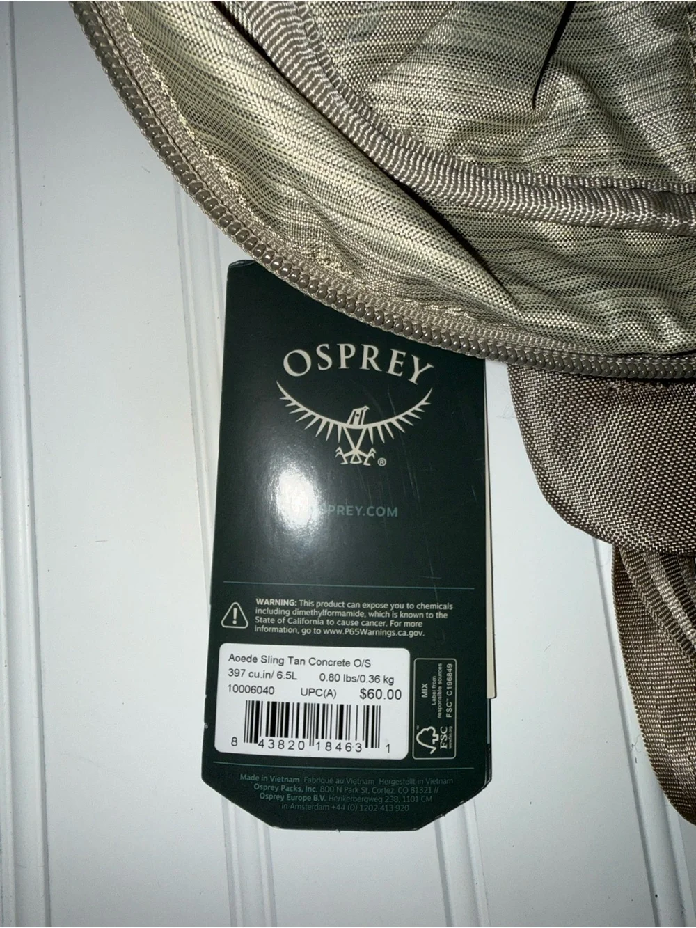 OSPREY Men's Taupe Backpack with Team Semper Fi Graphic